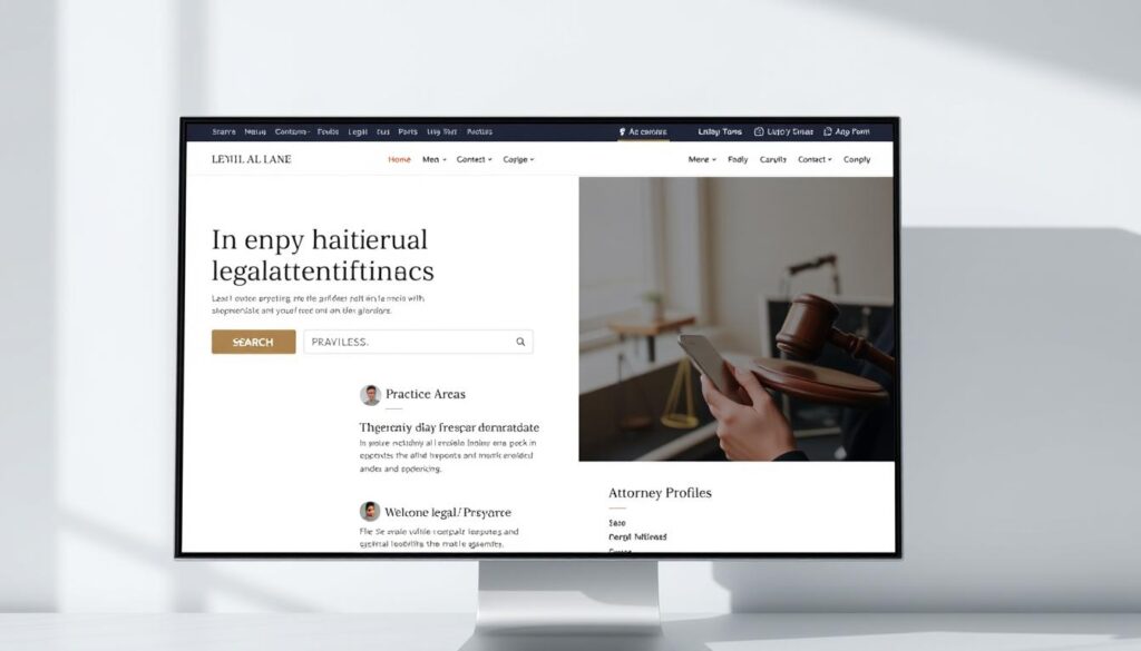 Key components of a legal website