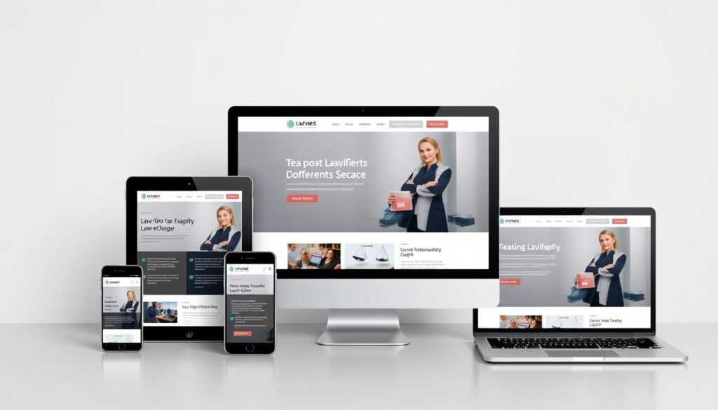 Responsive design elements for law firm websites