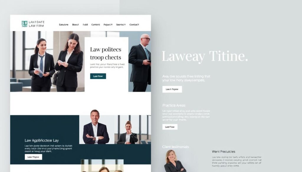 modern law firm website design